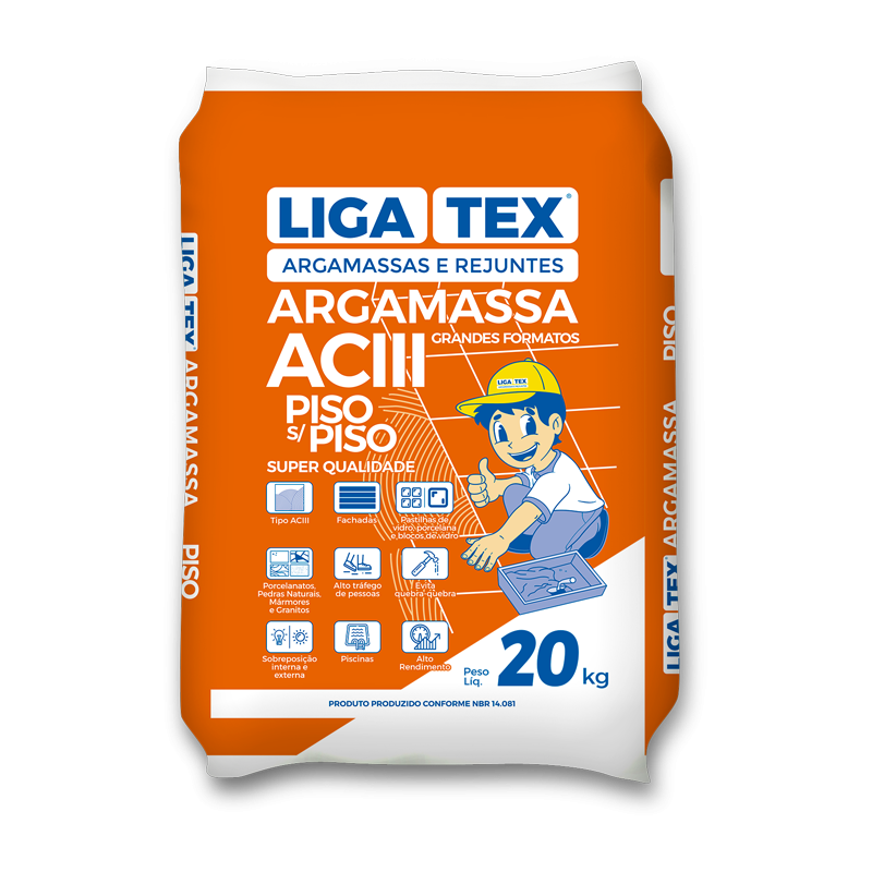 ARGAMASSA LIGATEX SOBRE PISO ACIII 20KG