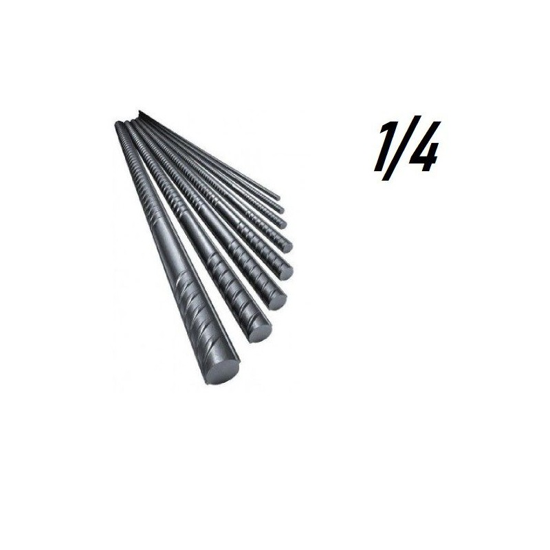 FERRO BARRA 1/4 COM 12 MTS